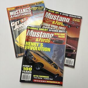 Vintage Mustang and Fords Magazines Set of 3 October 2002 January November 2003